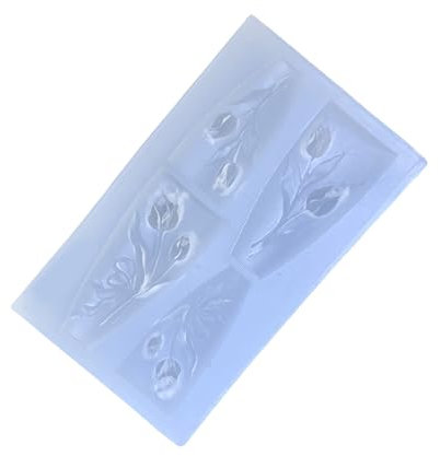 Blumen-Nägel-Stempel-Set, Silikonformen, Nägel, Kunst-Design, geeignet für kreative Maniküre mit Blumenmuster