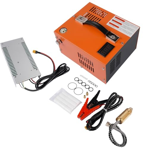 Compresor PCP portátil de 300 bares / 4500 psi / 30 MPa, con conexión rápida de 8 mm, 220 V/12 V, para carabinas de aire comprimido y botellas GLOSSY AUTO PARTS