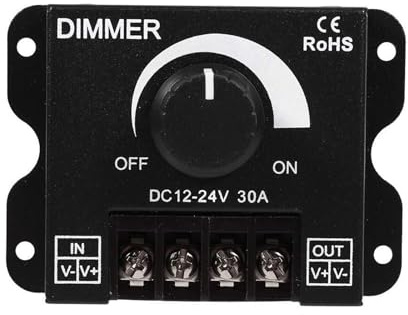 LED-Lichtleiste mit Dimmer Helligkeitsregler DIMMER-Knopf + Schalter 12V/24V30A kein Flimmern(Remote control manual dimming plastic shell)
