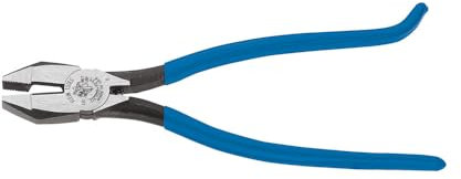Klein Tools D2000-7CST Diagonal Cutters, Slim Head Linesman Pliers is Spring Loaded, Heavy-Duty Ironworker Pliers Cut ACSR, Screws, and More