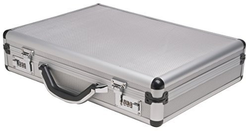 RoadPro SPC-931R 17.5 x 4 x 13 Silver Aluminum Briefcase,Medium