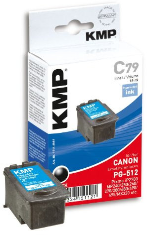 KMP Tintenkartusche für Canon Pixma iP2700/MP240, C79, black