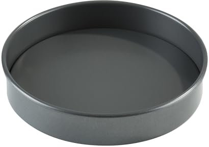 Prochef KB1066 Non-Stick Teflon Shallow Loose Base Cake Tin - 15cm / 6 - Premium Quality for Soft Spongecakes, Fruitcakes and Cheesecakes - Grey