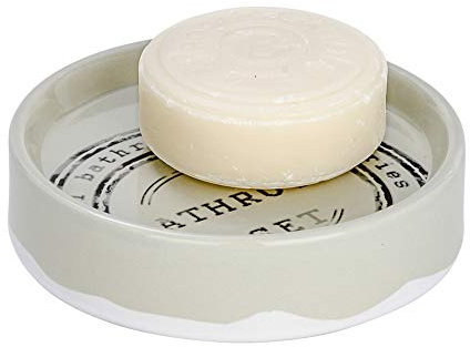 WENKO 21927100 Porte-Savon Céramique Blanc 12,12 x 12,0 x 3,0 cm