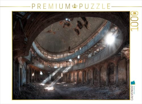 CALVENDO Puzzle The Chapel - alte, verlassene Kirche in Polen | 1000 Teile Lege-Größe 64 x 48 cm Foto-Puzzle für glückliche Stunden
