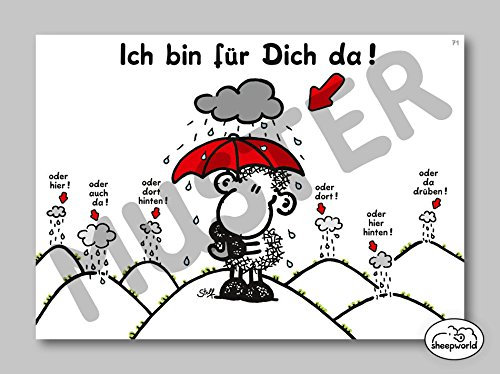71 – Liebeskarte – Ich bin für Dich da! - Postkarte von Sheepworld