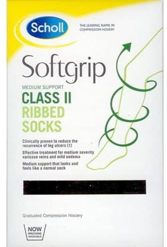 BLACK RIBBED SOCKS CLASS 2 EXTRA LARGE