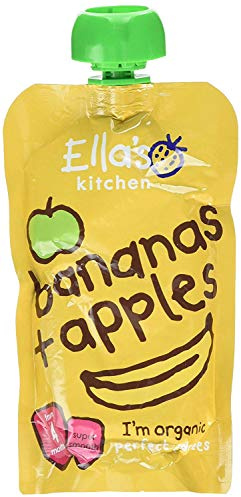 Ella's Kitchen - Stage 1 Baby Food - Apples & Bananas - 120g (Case of 7)