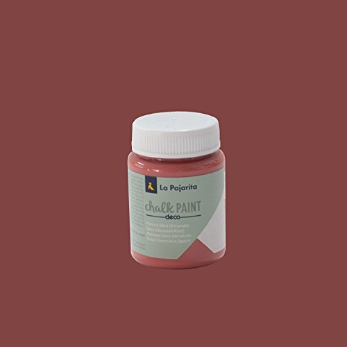 La Pajarita 105916 Pintura para Decoración y DIY, Chalk, 1, Rojo (Marsala)