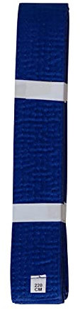 Lisaro kampfsportgürtel Karate Judo Taekwondo Ju Jutsu BJJ Gürtel Gr. 160-300 cm (blau, 240)
