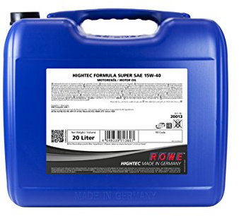 ROWE HIGHTEC Formula SUPER SAE 15W-40-20 Liter Motoröl für gemischten Fuhrpark mineralisch | Made in Germany