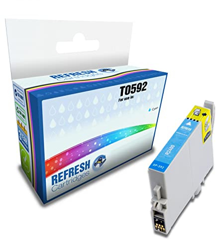 Refresh Cartridges Compatible Ink Cartridge Replacement for Epson T0592 (Cyan)