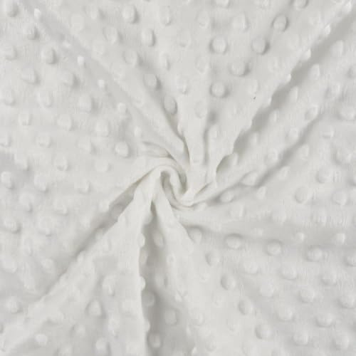 Luxus Superweicher Bohrmulden-Cuddle Soft Minky Fleece Material – Elfenbeinfarben