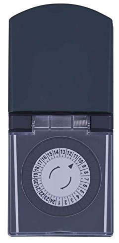 EMOS p5508 schwarz Timer (Timer – Tagebuch, schwarz, analog, Rotation, 48 Tag (S), 30 min)
