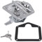 KIMISS Llave T para caja de herramientas, cerradura de manija plegable de acero inoxidable, kit para camión y remolque, herramienta de bloqueo segura
