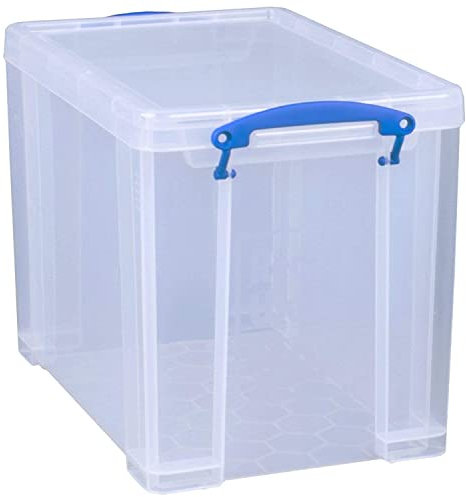 Really Useful 19L Box - Clear, H 48 cm x W 48 cm x D 20 cm