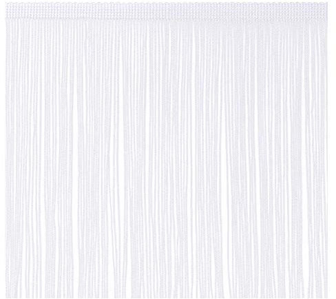 Fringe Trim Quaste 20 cm breit 2 Meter lang für Kleidung Accessoires Latin Hochzeitskleid DIY Dekoration (Weiß)