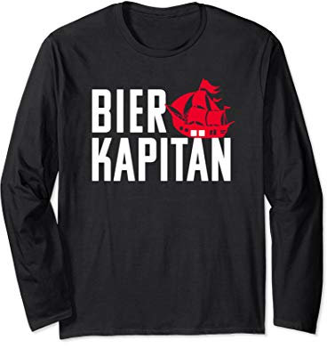Bier Kapitän - Party Verkleidung Apres Ski Gruppenoutfit Fun Langarmshirt