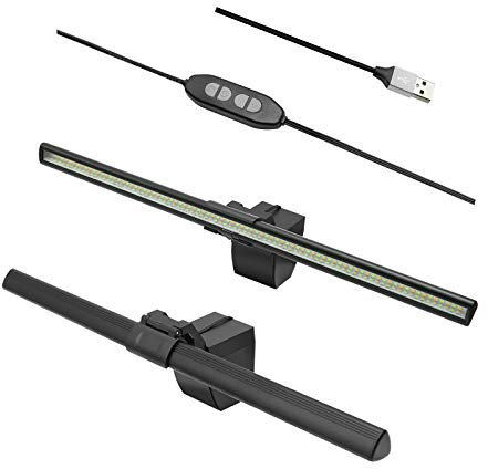 Hoypeyfiy Computer Monitor Lamp 40cm Monitor Light Bar E-Reading Led Task Lamp No Screen Glare for Eye Caring with 9 Dimmiming Ajustment Space Saving Home Office Lamp