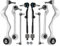 Frankberg 8x Querlenker Spurstange Koppelstange Vorne Kompatibel mit E81 116 123 2006-2011 E87 118 120 2004-2012 E88 128 2007-2013 E82 125 M 2007-2013