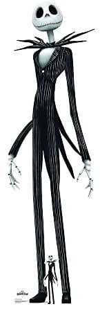 STAR CUTOUTS SC1690 Jack Skellington Kingdom Hearts The Nightmare Before Christmas Lifesize Cardboard Cutout With Free Mini,Large