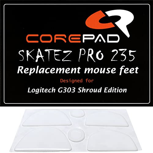 Corepad Skatez PRO 235 Ersatz Mausfüße kompatibel mit Logitech G303 Shroud Edition