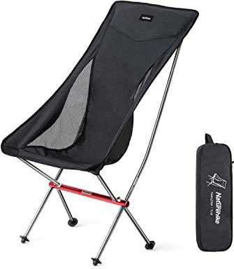 Naturehike Campingstuhl Tragbarer Faltstuhl Ultraleichter Klappstuhl mit Tragtasche,Leichtgewichtiger Angelstuhl Schnell Demontage und Montage,zum Camping Picknic Outdoor