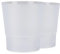 Tymar Orchideentopf Übertopf, 2er-Pack, transparent, Blumentopf, Blumenkübel für Orchidee, Pflanzentopf aus Kunststoff, Moderne, schlanke, Runde Form, OSSTO001 (Transparent, ø 14 cm)