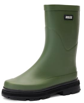 Aigle Women's Mid Rain Boot, 9014 Olivine, 36 EU