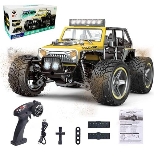 PENGBU RC Ferngesteuertes Auto ab 8 6 5 4 Jahre, Auto Ferngesteuert ab 6 8 Jahre, Monstertruck ferngesteuert ab 6 Jahre, 1/22 RC Auto Kinder mit Fernbedienung 2.4GHz All Terrain Wasserdicht (2 AKKU)