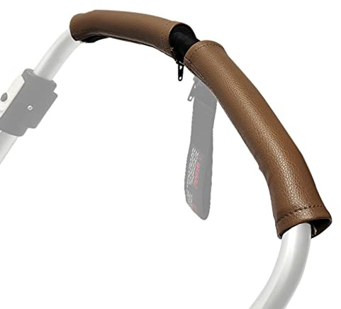 Kinderwagen Griff Abdeckung, 2 Stück PU Leder Universal Staubdicht Kinderwagen Armlehne Schutzhülle, Griffschutz Rollstühle Buggys Zubehör