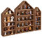Ikee Design 3-teiliges Set aus Hausregalen aus Holz, Schattenboxen, Präsentationsregal, Organizer, Aufbewahrungsbox, Schattenbox für Minifiguren, 15 Fächer, Braun