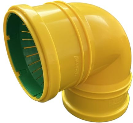 KARMAT Drainage Winkel Bogen KDR 28 | von DN 72 bis DN 110 | Universal | für Dränrohre | Drainrohre | Drainage | Entwässerung | Entwässerungsystem | Regenwasser