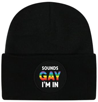 Grindstore Sounds Gay I'm in Black Beanie, Schwarz , One size