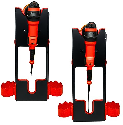 Poliermaschinen-Halter, Wandhalterung, Polierer, rotierender Polierer, Auto-Detaillierung, Aufbewahrungsregal für Auto, Schönheitssalon, Zubehör, 2 Stück