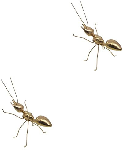 TOPBATHY 2stücke Alloy Ant Figurine Elegante Metall Ameisen Skulptur Für Tischdeko Und Wohnaccessoires Für Home Decor Und Kreative Inneneinrichtung