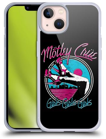 Head Case Designs Offizielle Motley Crue Girls Schuhe Logos Softgelhülle Kompatibel Mit Apple iPhone 13 Und Kompatibel Mit Magsafe Zubehör