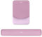MOSISO Wrist Rest Support for Mouse Pad&Keyboard Set, Rectangular Ergonomic Mousepad Non-Slip Base Home/Office Pain Relief&Easy Typing Pad with Neoprene Cloth&Raised Curved Memory Foam, Mauve Pink