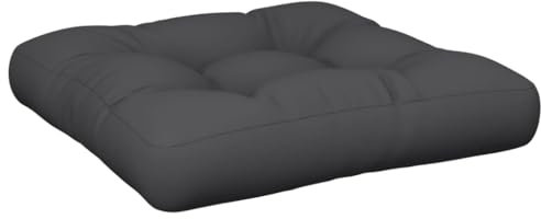 vidaXL Palettenkissen, Palettenpolster für Europaletten, Palettensofa Kissen Indoor Outdoor, Palettenauflage Sitzkissen, Schwarz Stoff
