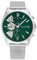 Tommy Hilfiger Multi Zifferblatt Quarz Uhr für Herren mit Silbernes Edelstahl-Mesh-Gliederarmband - 1710647