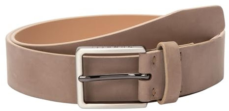bugatti Men´s Leather Belt W85 Taupe