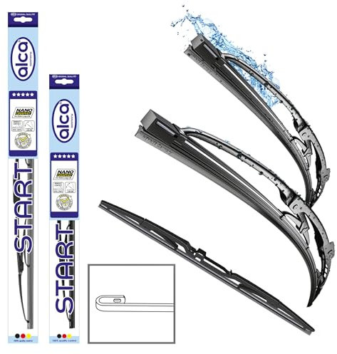 alca® Scheibenwischer Set mit Heckwischer passend für OPEL ASTRA G Caravan (02.1998-09.2009) START, Gelenkwischer, klassisch