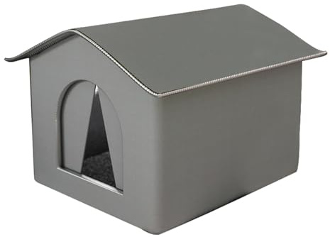 Fenytay Outdoor Cat Shelter, Outdoor Cat House Waterproof, Feral Cat Shelter, Foldable Warm Cat Bed, outside Kitten Cave, Waterproof Rainproof Bunny Bed, Pet Tent For Puppy, Feral Cat, Bunny