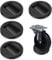 Piriuuo 4 Pcs Bed Wheel Stoppers, Bed Stoppers for Floor Caster Cups for Furniture Premium Solid Rubber Furniture Cups to Fits All Wheels of Sofas, Chairs, Beds