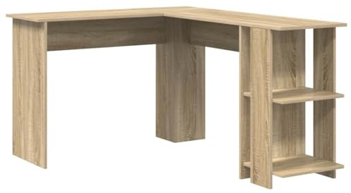 vidaXL Bureau d'Angle Chêne Sonoma Chêne Sonoma Panneau de particules