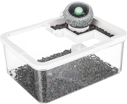 Little mit Filter und Licht – Desktop-Aquarium | Aquarium-Tank, Hydrokultur-Desktop-Aquarium mit USB-Pumpe und leichten Ablagen des Schlafsaals Camaronera Aquaponia