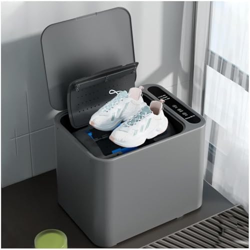 Mini lavadora de zapatos portátil, lavadora automática con panel digital, rotación hacia adelante y hacia atrás, elimina olores y 3 modos de limpieza, ideal for camping, apartamentos, dormitorios