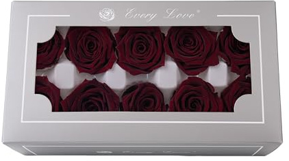 A Grade 3-4cm Konservierter Rosenkopf, Top Grade Natural Eternal 10 Stück/Box Echte Rosen, Ewige Rose für Muttertag, Valentinstag, Geburtstag, Geschenke, Hochzeit, Zuhause, Party, Dekoration, DIY