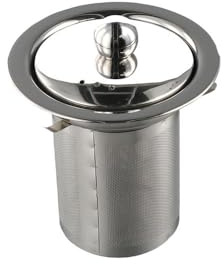 Tea Strainer Insert with Lids,Stainless Steel Tea Infuser,Metal Teapot Replacement Mesh Strainer,Loose Tea Leaf Infusers(L)