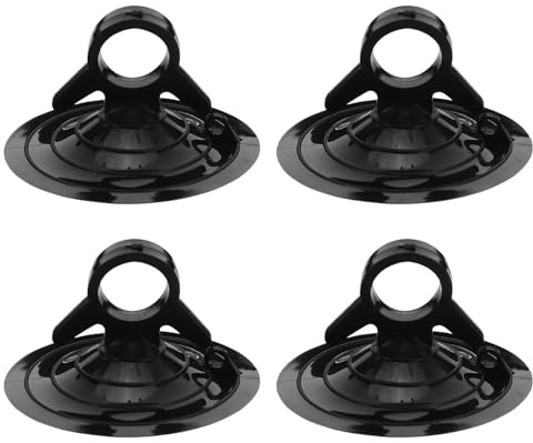 MUELODSIC 4pcs Thicken Suction Cup Car Windshield Sunshade Holder Heavy-duty Black Cradle for Organizing Car Curtains Support for Vehicle Windows Kitchen Bathroom Use